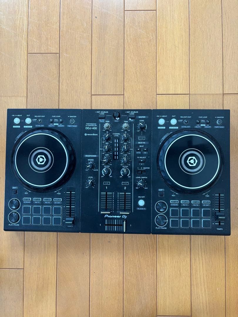 Pioneer DJ DDJ400 ヘッドホン+Lightning変換コード