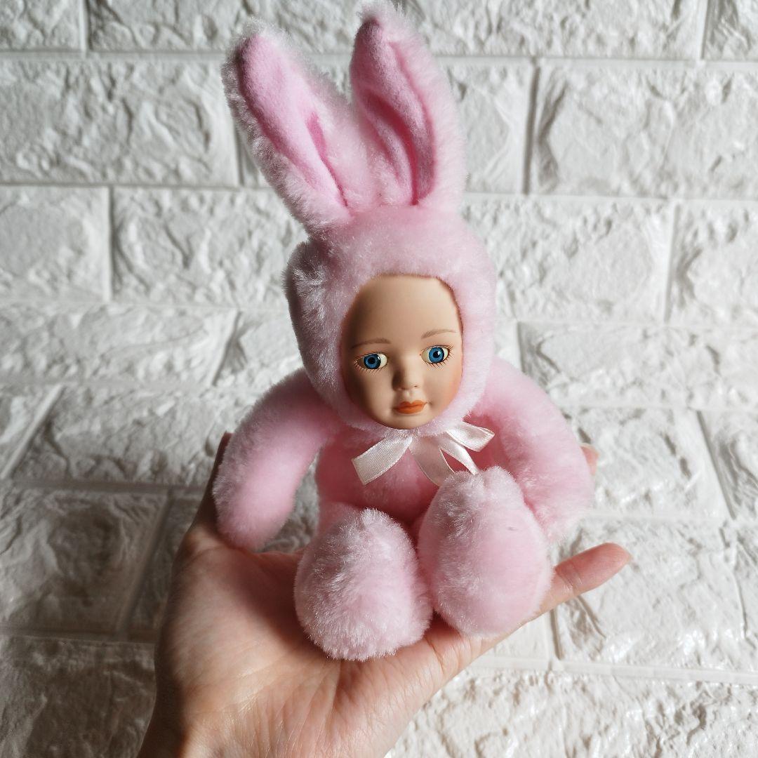 ヴィンテージ うさぎ ぬいぐるみ リアルで可愛い赤ちゃん人形 アメリカ