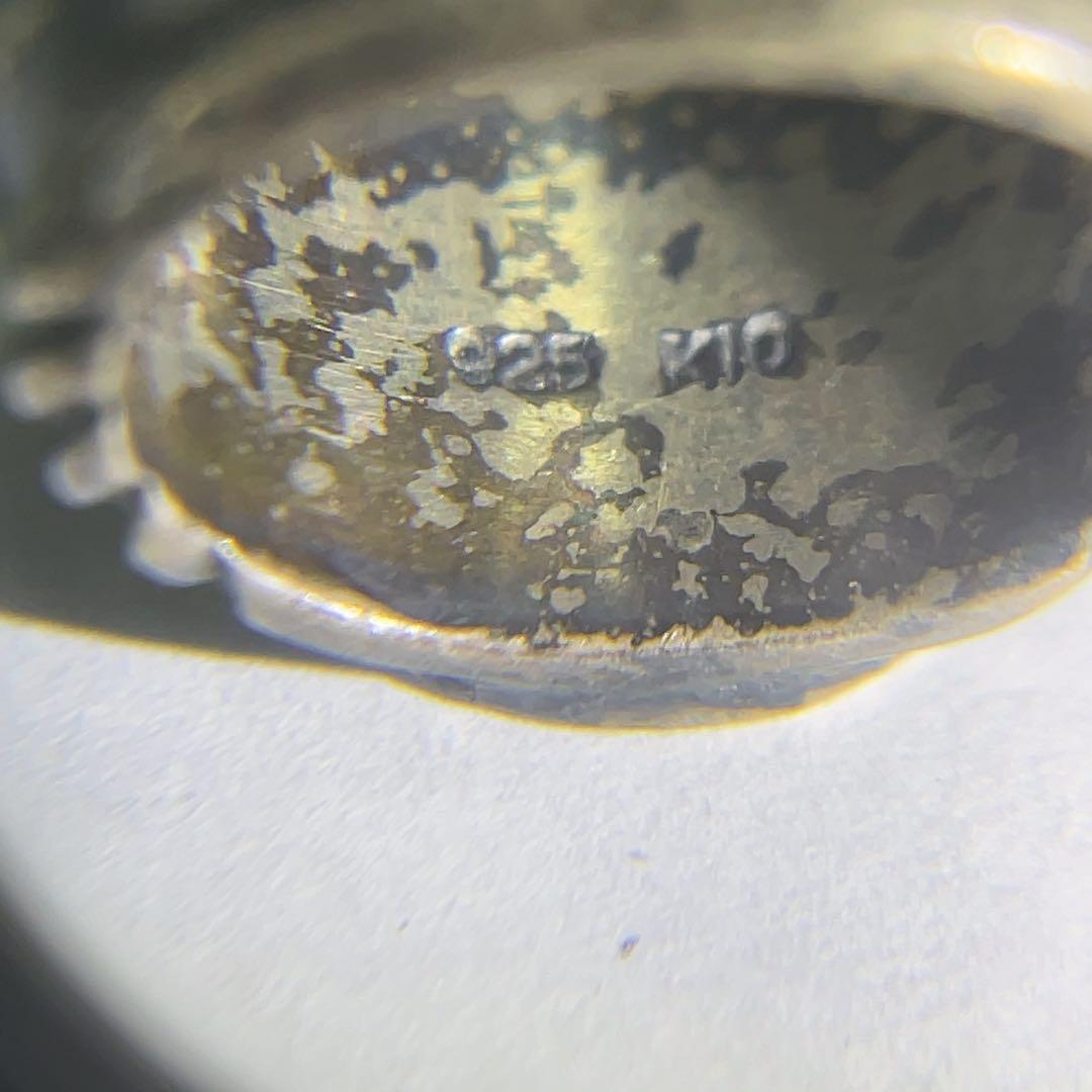 ひ*こ様 K18 925刻印 リング 指輪 インディアンモチーフ 約11号