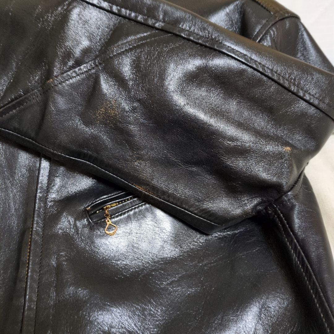 Y2LEATHER シングルライダース 38 茶芯 馬革