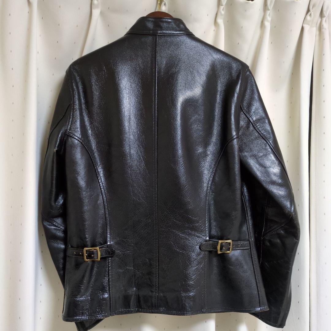 Y2LEATHER シングルライダース 38 茶芯 馬革