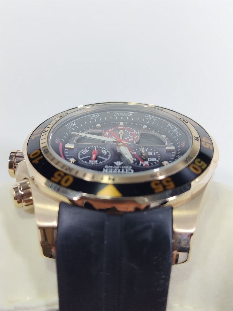 シチズン プロマスター海外モデル　20気圧防水　エコドライブ　レースタイマー