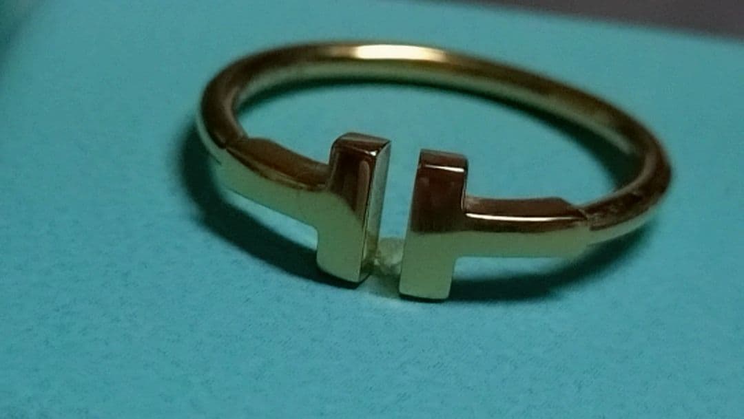 Tiffany & Co. ティファニーTワイヤーリング 18Kゴールド 16号