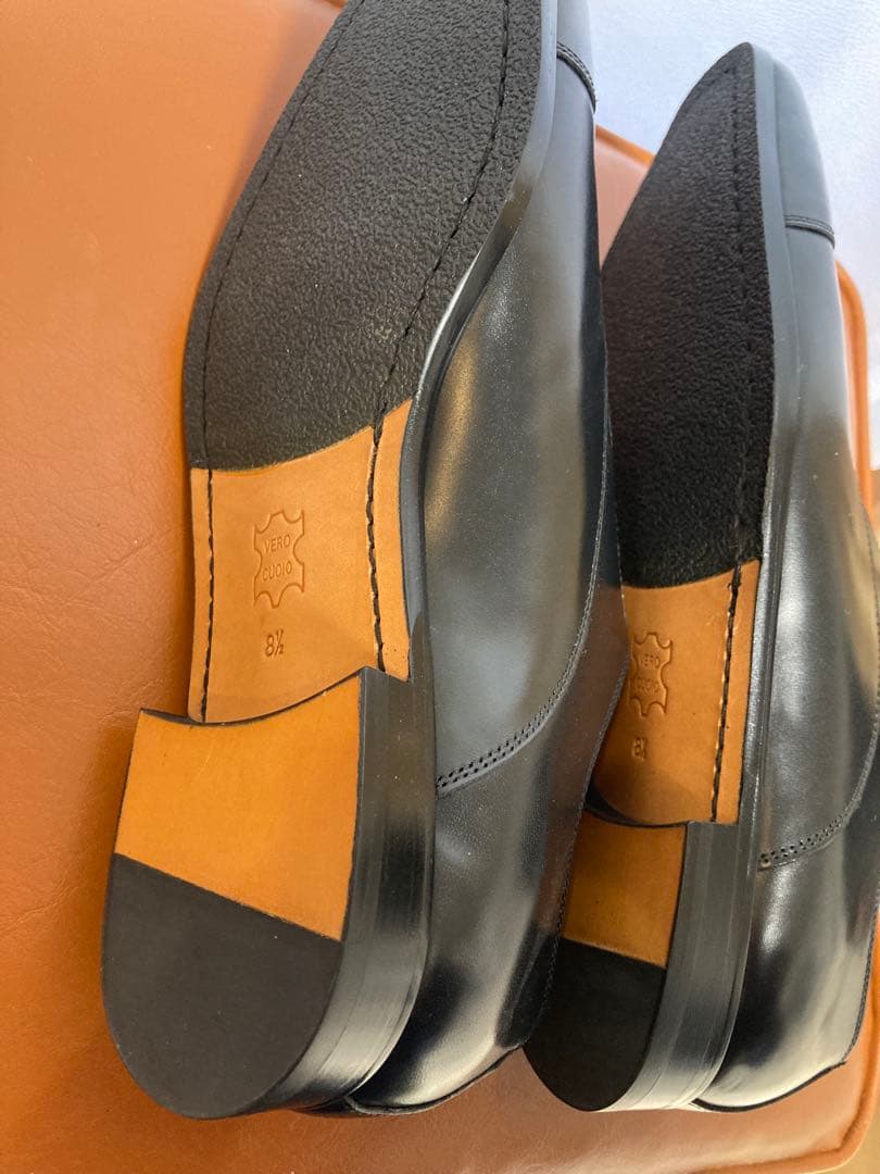 新品　cent felina 黒レザードレスシューズ