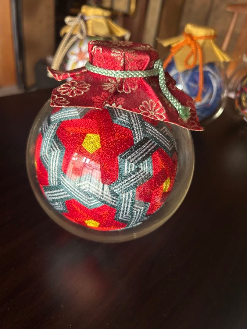 伝承工芸品瓶細工手まり３個セットまーぼー