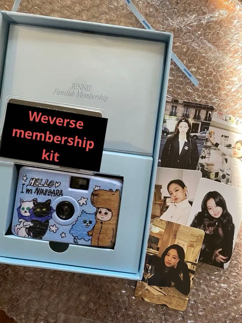 BLACKPINK JENNIE WeverseFCKit 限定フォトカード付き