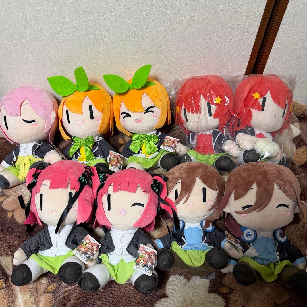 五等分の花嫁 BIGぬいぐるみ タグ付き 未使用 未開封品有