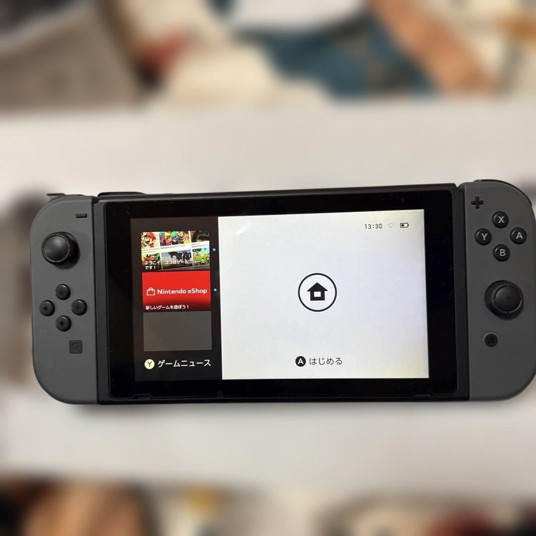 Nintendo Switch 本体 グレー　動作確認済み　わりと美品　箱付き