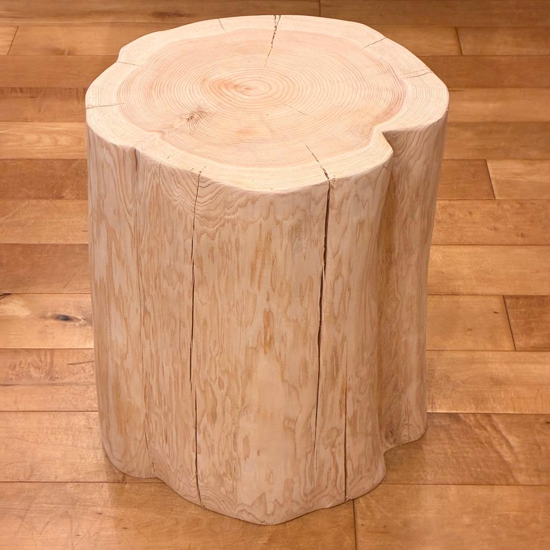 檜　丸太　椅子　スツール　No.1422