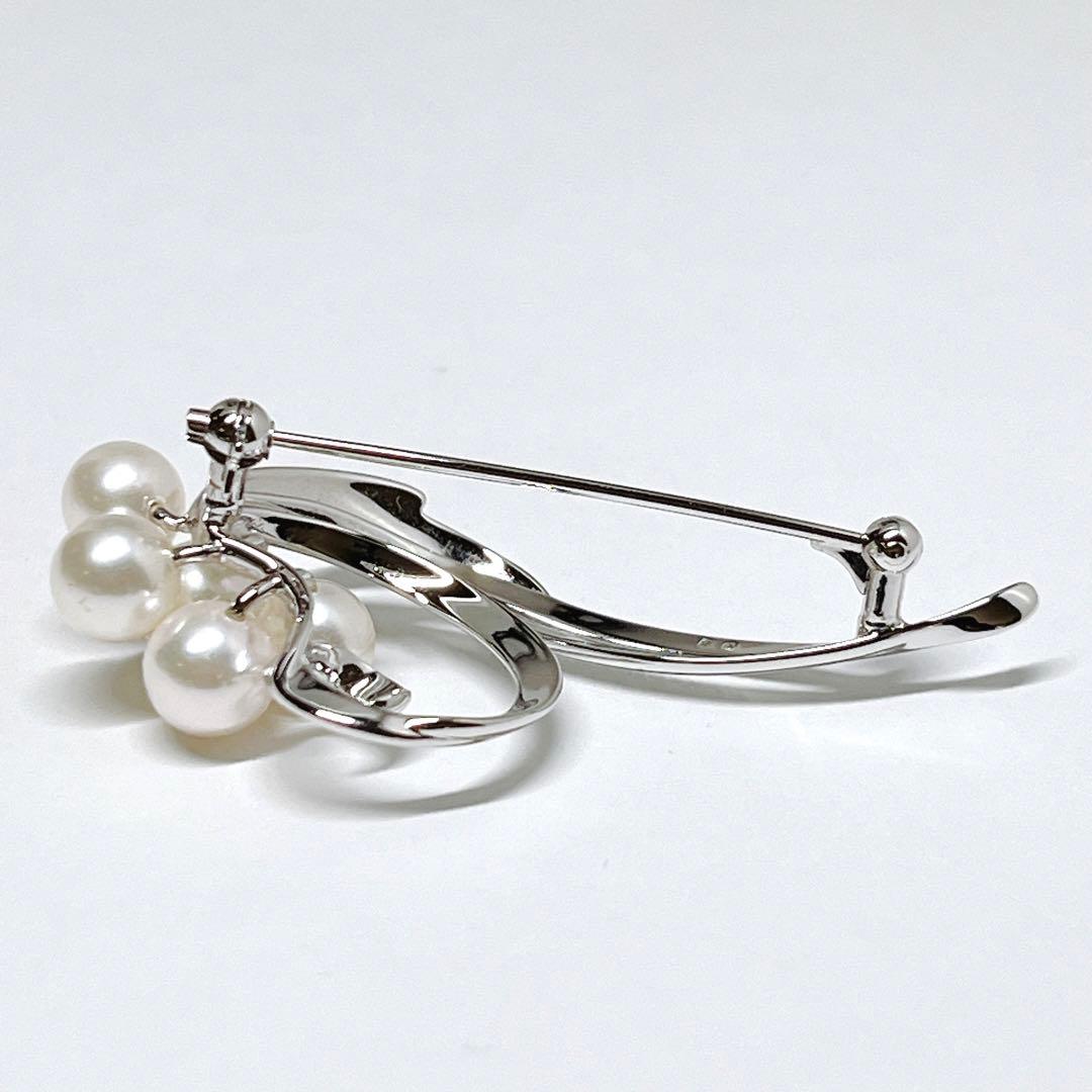 【未使用品級】✨MIKIMOTOミキモト パール　ブローチ　花　フラワー　リーフ