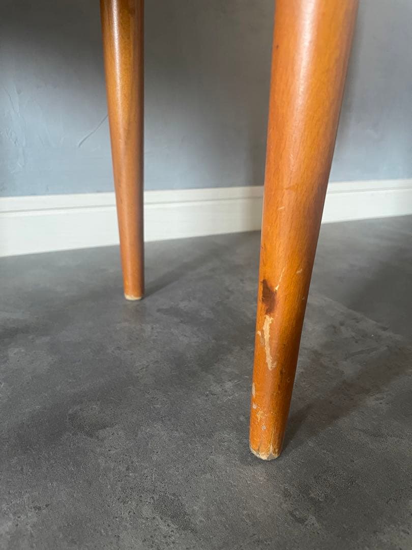 vintage euro　チーク サイドテーブル　ソーイングテーブル　チェスト