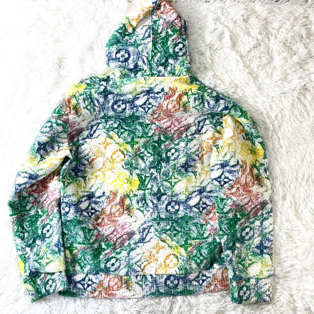 美品　ルイヴィトン　パステル　パーカー　メンズ　XLサイズ　大きいサイズ