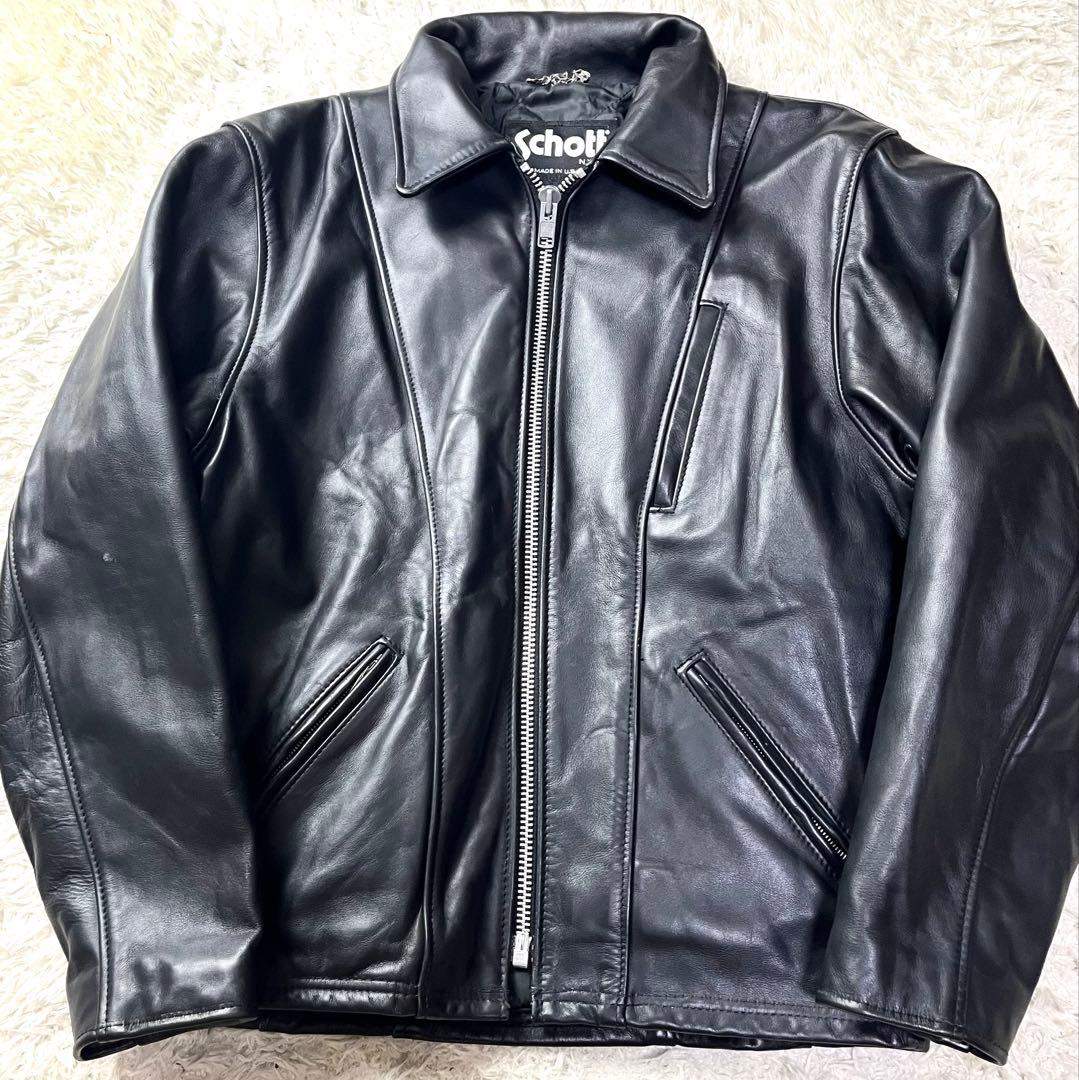 極美品/入手困難✨ショット シングルライダース レザージャケット トラッカー