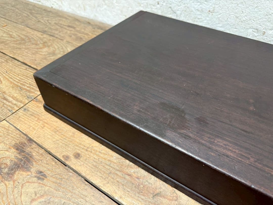 1167 作りの良い置床　置き床　陳列台　展示台　花台　レトロ　無垢材　和モダン