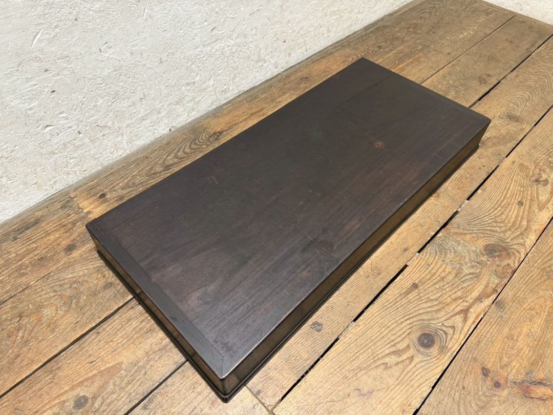 1167 作りの良い置床　置き床　陳列台　展示台　花台　レトロ　無垢材　和モダン