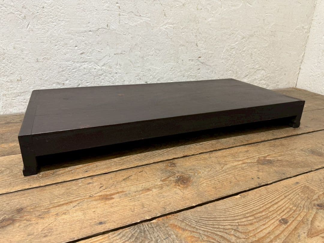 1167 作りの良い置床　置き床　陳列台　展示台　花台　レトロ　無垢材　和モダン