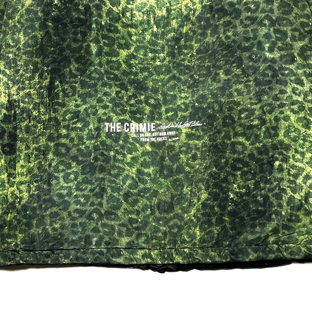 CRIMIE リバーシブルコーチジャケット レオパード サテン M