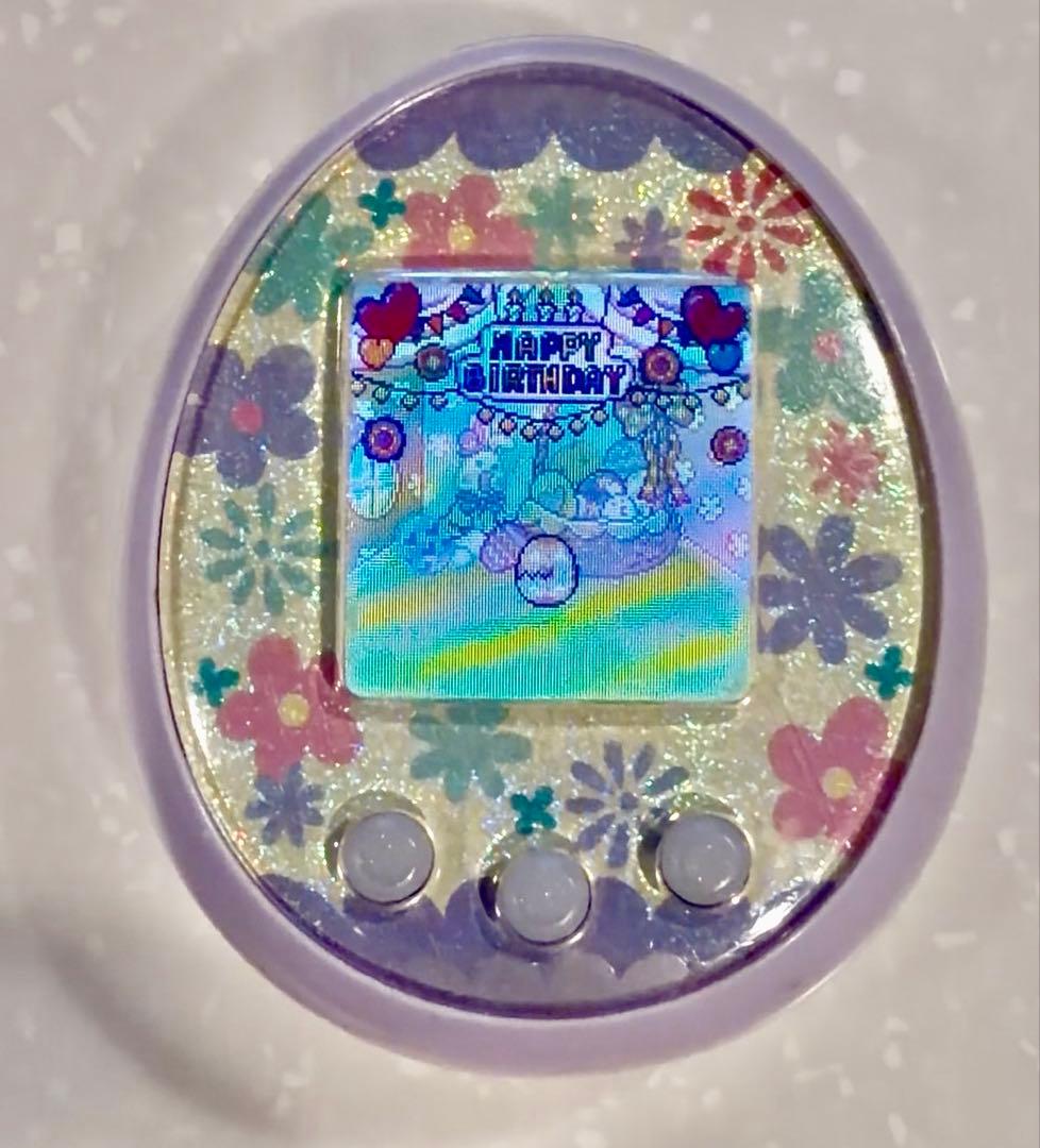 たまごっちみーつ パステルみーつ パープル 花柄 BANDAI