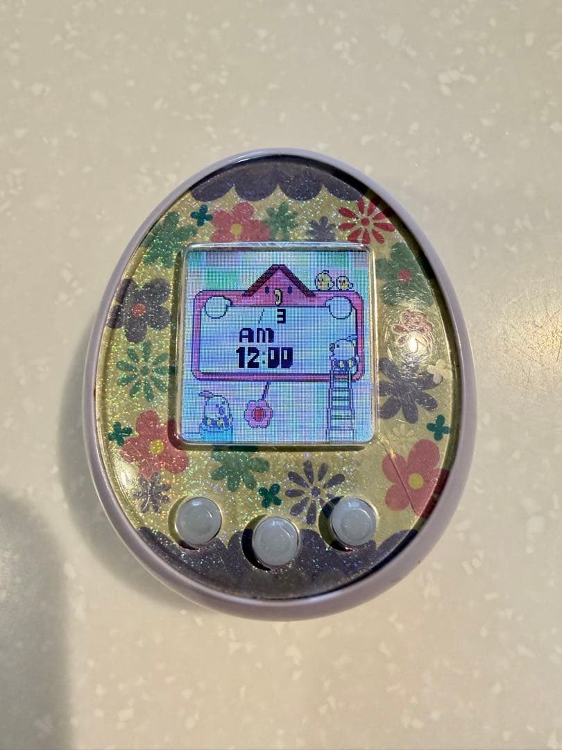 たまごっちみーつ パステルみーつ パープル 花柄 BANDAI