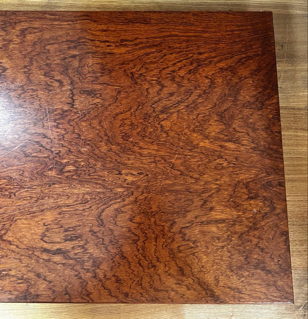 天然時代木 四足 花梨 欅 玉杢 孔雀杢 重量級 8.6㎏ 花台 香台 盆栽台