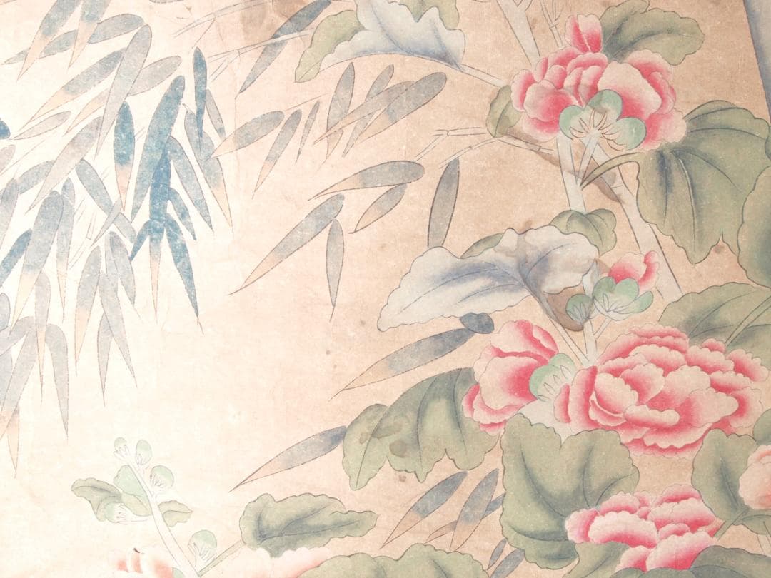 中国宋時代　林椿作 肉筆保證 唐物唐本　掛け軸　捲りAK823A13-2