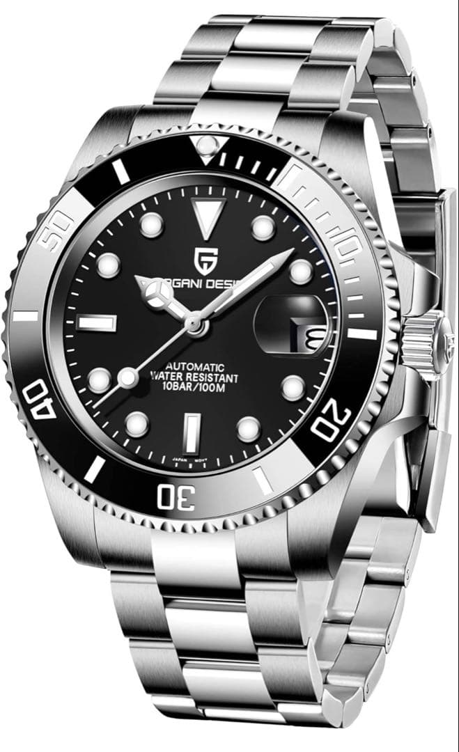 PAGANI DESIGN 自動巻き腕時計 黒