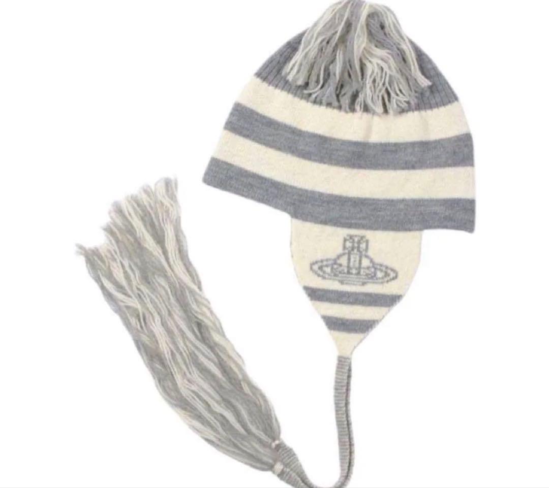 Vivienne Westwood ORB フラップ付ワッチ　ビーニー　ニット帽