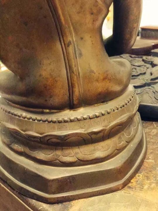 仏像 銅製 玉石象嵌 中国美術