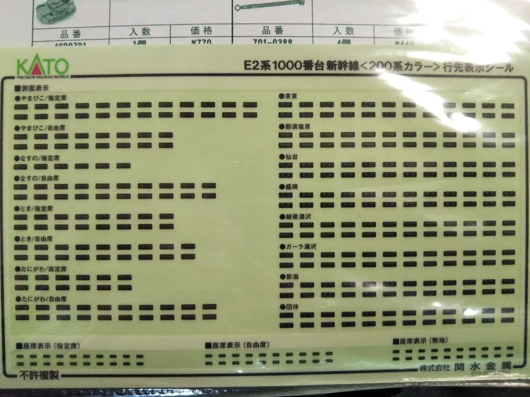 Nゲージ KATO E2系 1000番台 新幹線 200系カラー