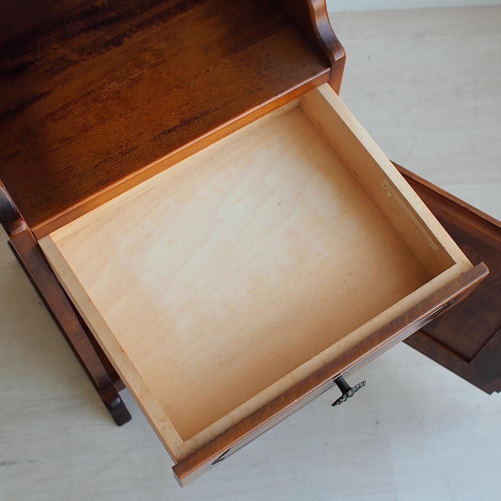 80's オールドカリモク/karimoku コロニアル 電話台 ビンテージ