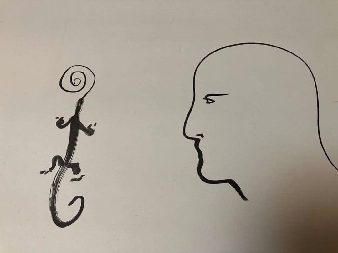 値下★大竹伸朗サイン、ドローイング入ポスター/84-87 / MICHIAKI画