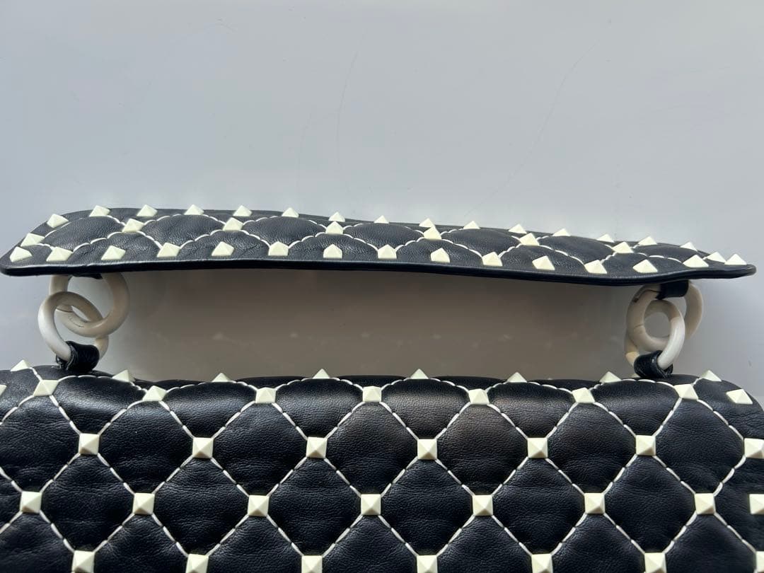 VALENTINO ロックスタッズスパイク　チェーンショルダーバッグ　2way