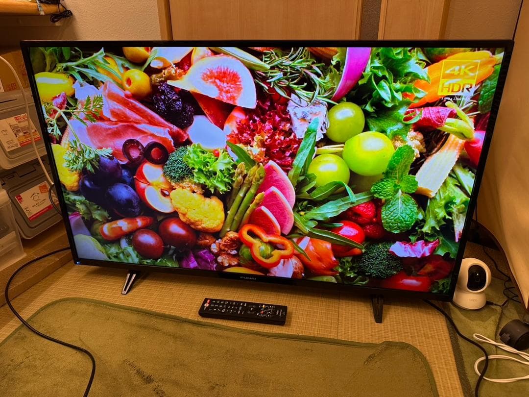 funai フナイ　43型 テレビ FL-43U3040　21年製　4K対応！
