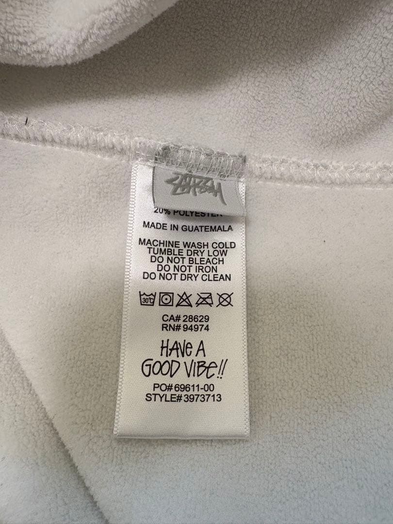 Stussy グレー パーカー フード付き　Lサイズ