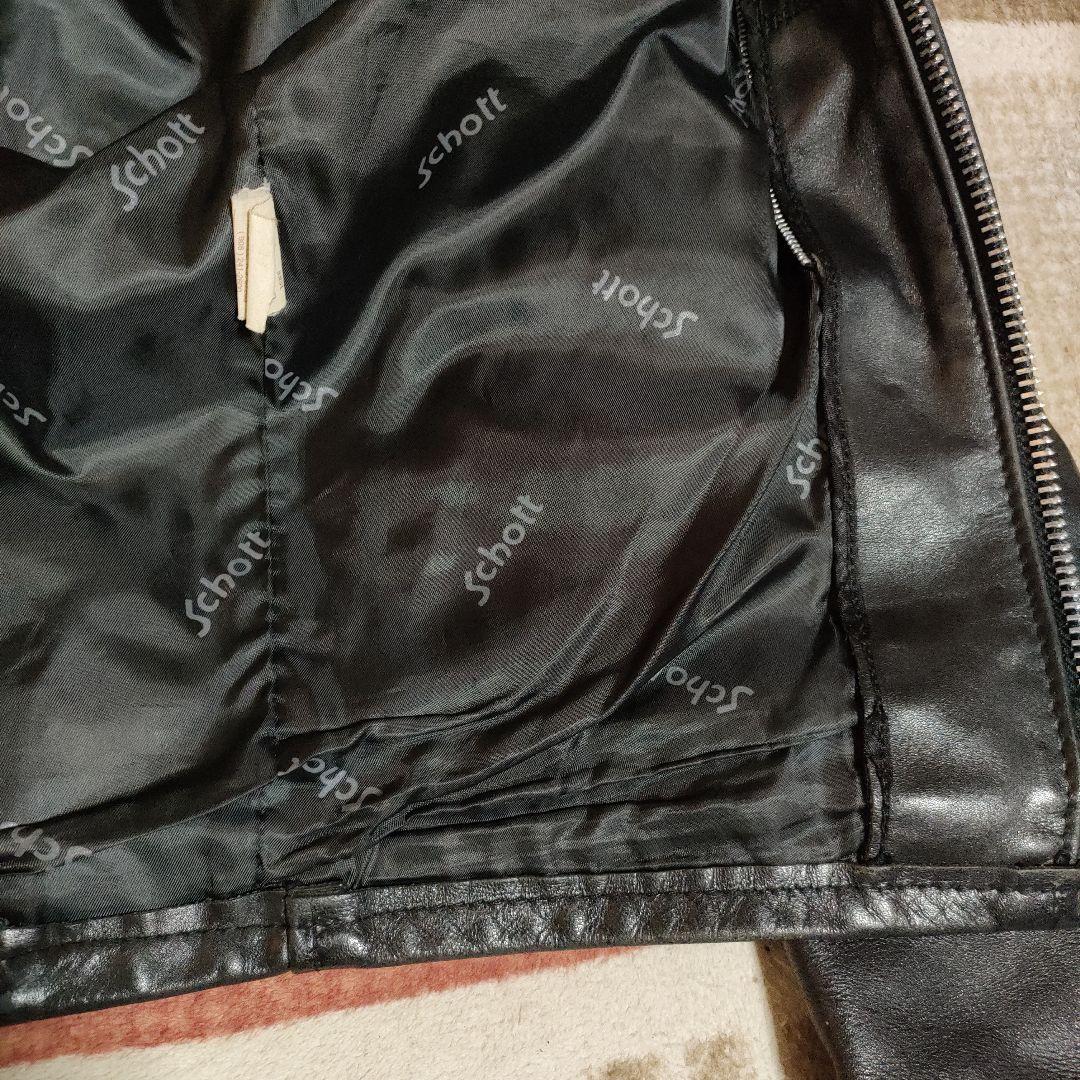 よ*2様 人気定番　Schott　６４１シングルライダース ３４　ブラック