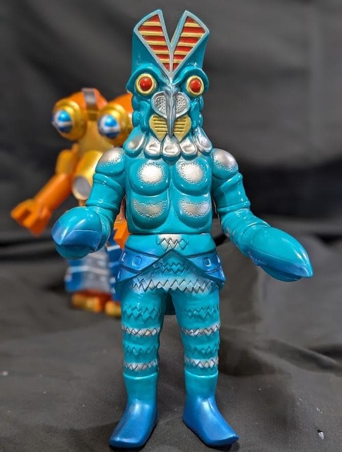 バルタン星人Jr.＆ビルガモ（やまなや怪獣郷）ソフビフィギュア２体セット