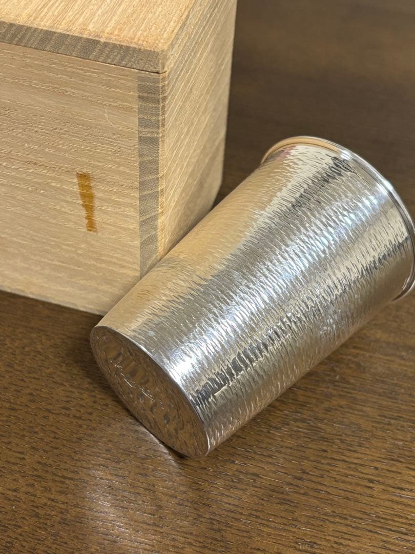 純銀鎚目盃　京都　俵屋　清課堂　 　　　タンブラー