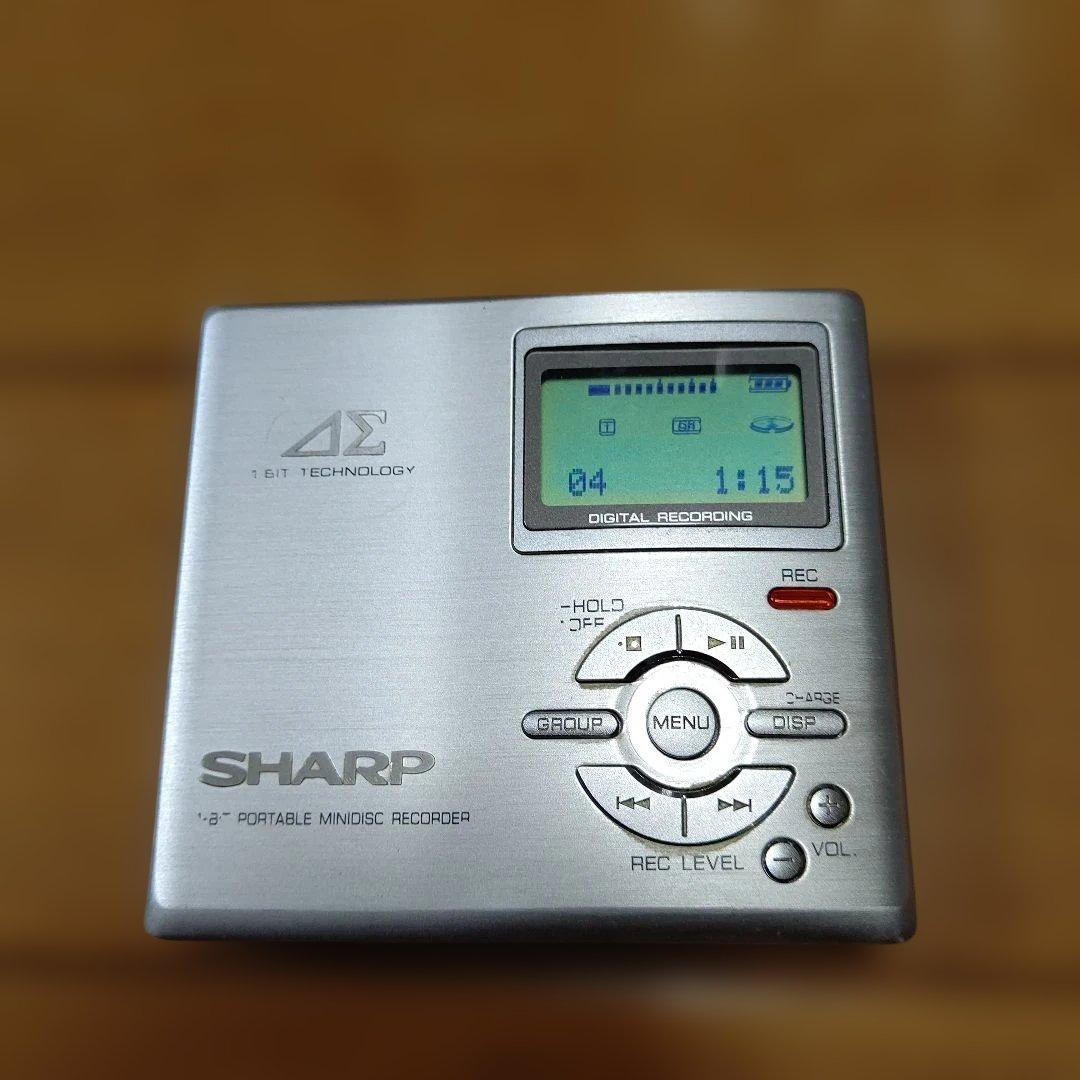 SHARP 1bitポータブルMDレコーダー MD-DR7-S