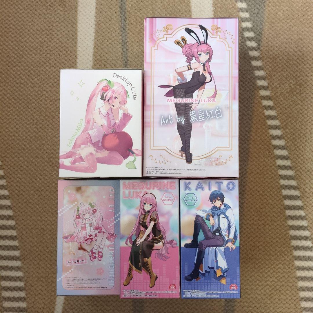 【未開封】初音ミクシリーズ フィギュア まとめ売り 桜ミク 巡音ルカ KAITO