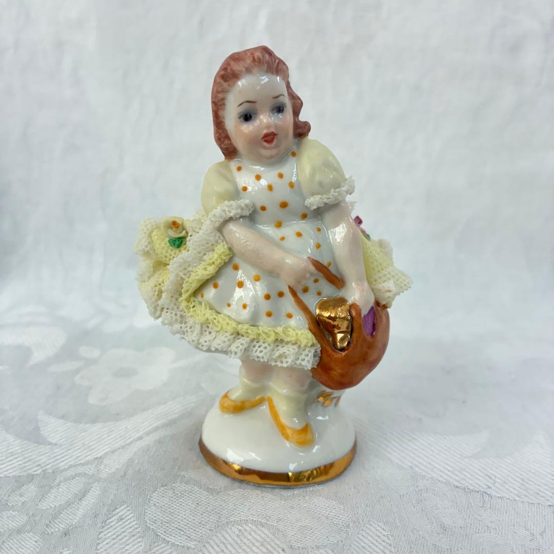 アイリッシュドレスデン レース陶器人形 \"Regina\"\"LLna\"3体セット②