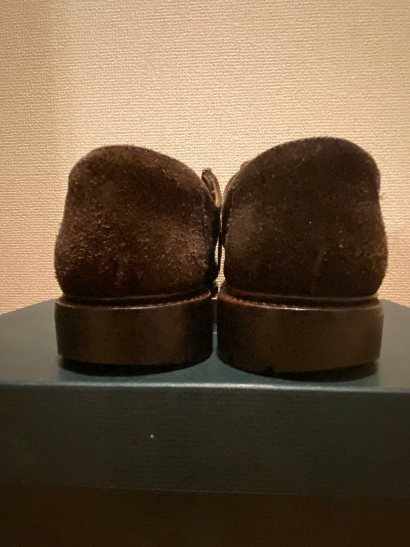 Ralph Laurenダークブラウン スエード モカシンシューズ