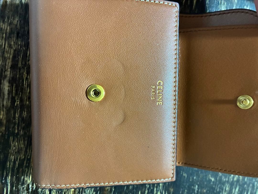 スモール フラップウォレット トリオンフ / シャイニーカーフスキン