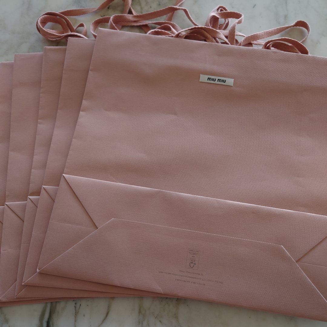 ミュウミュウショッパー計13枚　ミュウミュウリボン10本　ワンピース　紙袋