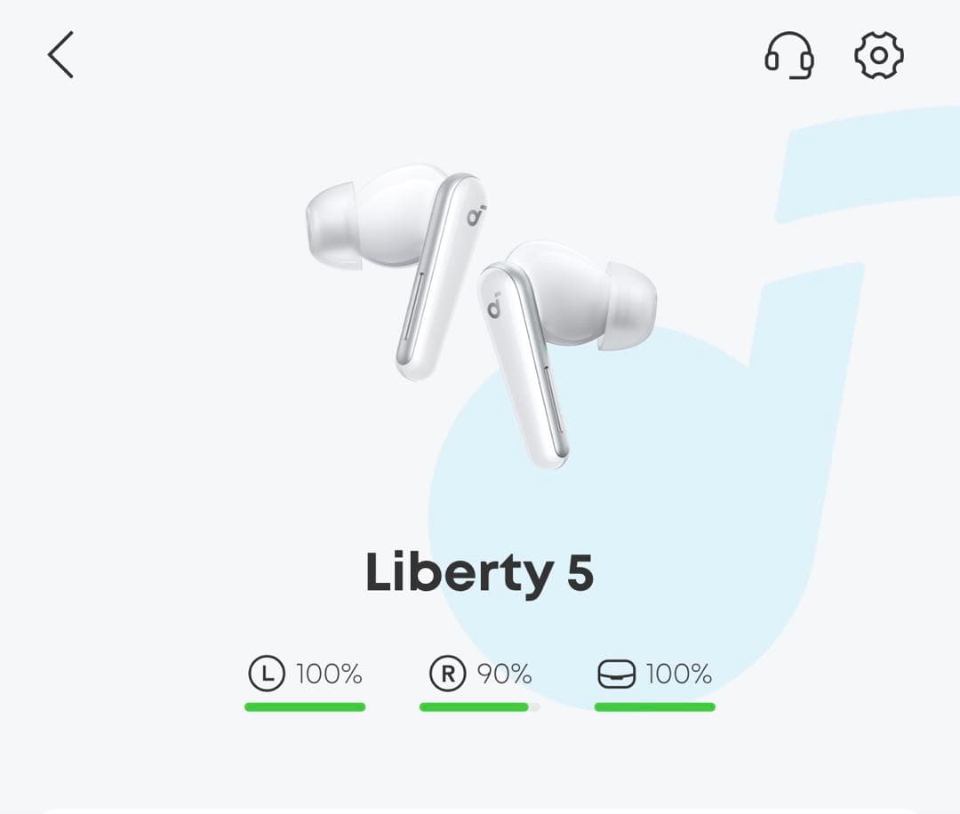 Liberty 5 ワイヤレスイヤホン ホワイト