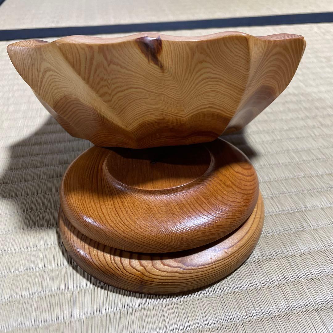 屋久杉　工芸品　器