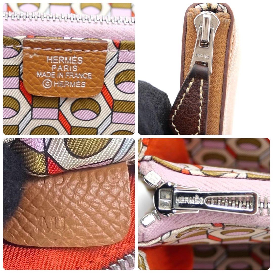 エルメス アザップ コンパクト ゴールド ブラウン ケース ヴォーエプソン