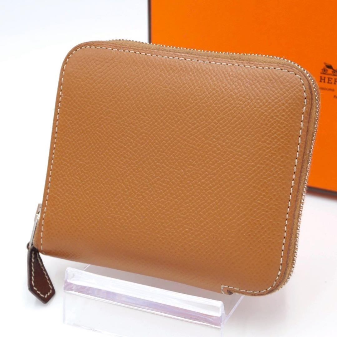 エルメス アザップ コンパクト ゴールド ブラウン ケース ヴォーエプソン