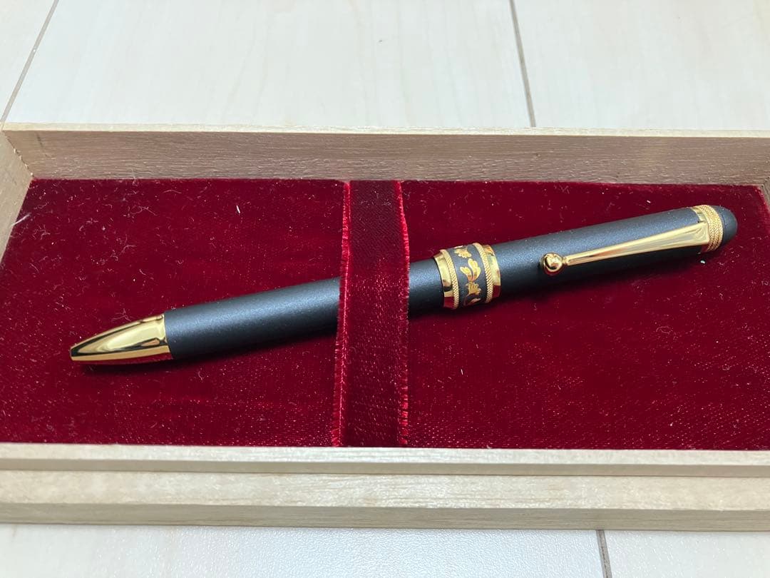 肥後象嵌プラチナ万年筆ダブルアクションボールペン