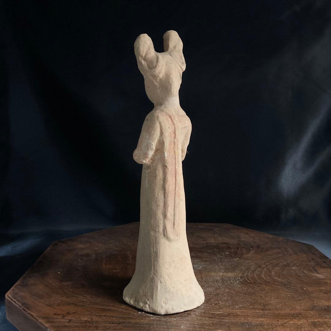 新年赤札セール❗️【ギャラリー三益】中国古美術　唐代加彩美人俑（唐時代）