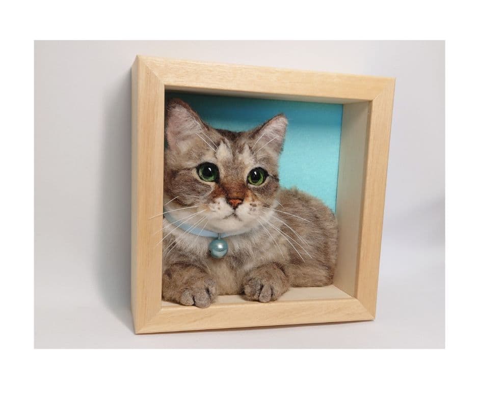 羊毛フェルト　猫　オーダー　【チャロ様】